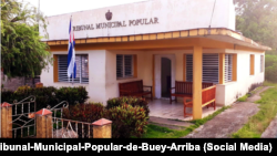Vista del Tribunal Municipal Popular de Buey Arriba en Granma