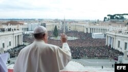El Papa dedicó su mensaje de Navidad a pedir la paz en todo el mundo.