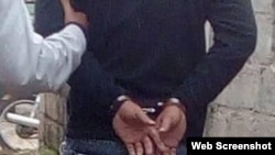 Imágen de un arresto en Cuba.
