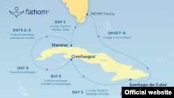 Itinerario de Crucero Adonia a Cuba