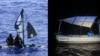 Balsas en las que varios migrantes cubanos se trasladaron para llegar a suelo estadounidense.