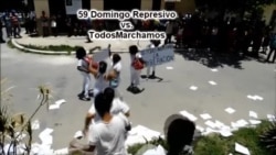 Represión contra Damas de Blanco y opositores en La Habana Represión contra Damas de Blanco y opositores en La Habana