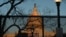 Un cerco de seguridad en torno al Capitolio, en la ciudad de Washington, DC.