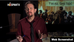 Pablo Iglesias, líder de Podemos en su programa Fort Apache dedicado a Cuba.
