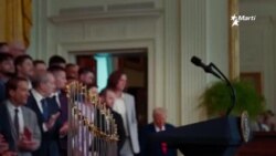 Trump recibe a los Dodgers en la Casa Blanca Trump recibe a los Dodgers en la Casa Blanca