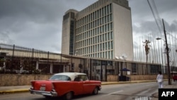 La embajada de Estados Unidos en La Habana.