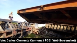 Quedaron afectados 100 metros de vías férreas