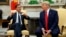 ARCHIVO - El 18 de julio de 2019, siendo presidente, Donald Trump recibió en la Oficina Oval de la Casa Blanca al entonces primer ministro holandés Mark Rutte. (Foto AP/Alex Brandon, Archivo)