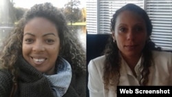 La periodista independiente periodista María Matienzo Puerto y la activista Kirenia Yalit Núñez Pérez.