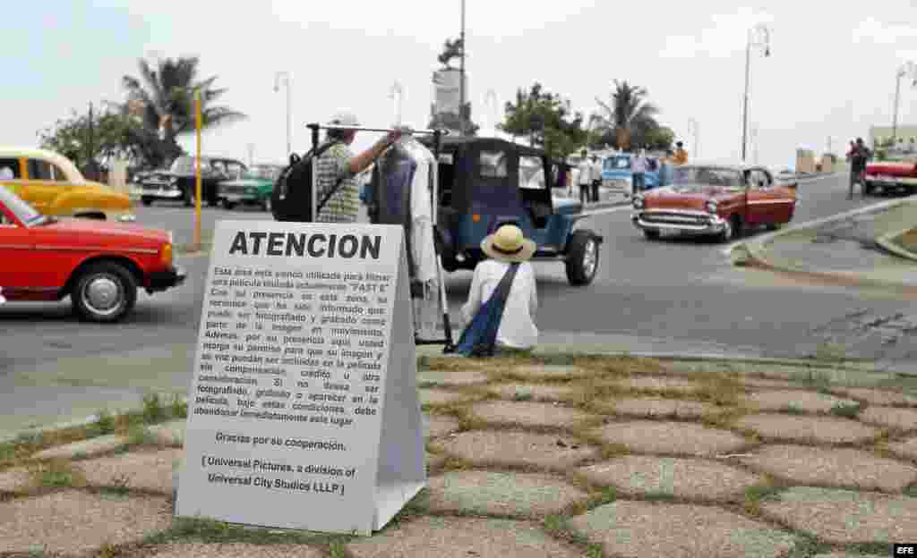 Filmación de la película "Fast & Furious 8" (Rápido y Furioso 8) en Cuba. Universal Pictures consiguió la aprobación de los gobiernos de EEUU y Cuba para filmar en la isla "una parte" de la octava entrega de la saga de "Fast and Furious", protagonizada por Vin Diesel.