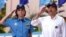 El presidente de Nicaragua y la Jefa de Policía de ese país. Archivo.