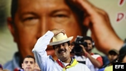 Nicolás Maduro, durante un acto político en la localidad de Margarita, Estado Nueva Esparta (Venezuela).