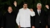 Daniel Ortega, Nicolás Maduro y Miguel Díaz Canel. (Reuters/Archivo)