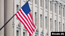 Una bandera de Estados Unidos en una imagen de archivo