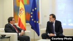 Bruno Rodríguez y Mariano Rajoy.