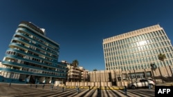 Vista de la Embajada de EEUU en La Habana.