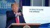 El presidente Donald Trump habla en la Casa Blanca durante una conferencia de prensa sobre la pandemia de coronavirus, el 31 de marzo del 2020.