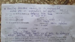 Citación recibida por el opositor José Díaz Silva