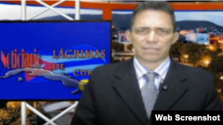 El periodista Ram´n Zamora presenta el noticiario "Lágrimas de Cuba" en YouTube.