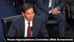 El secretario de estado, Marco Rubio, participa en una audiencia del Comité de Apropiaciones de la Cámara de Representantes, Washington, D.C., 21 de mayo del 2025.