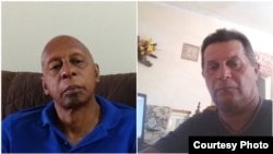 Los opositores Guillermo Fariñas (izq.) y Guillermo del Sol.