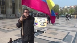 Marcha de París a La Haya por muerte de activistas en Colombia Marcha de París a La Haya por muerte de activistas en Colombia