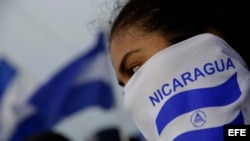 Los manifestantes exiguen justicia por los más de 300 fallecidos en las protestas contra Ortega en Nicaragua.