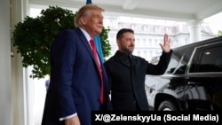 Imágenes del encuentro en la Casa Blanca entre Trump, Zelenskyy y líderes europeos
