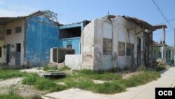 Viviendas afectadas en Caibarién días antes de la temporada ciclónica 2018.