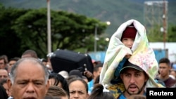 Refugiados venezolanos en Colombia.