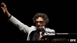 El cantante argentino Fito Páez en concierto en La Habana (Cuba).