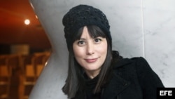 La escritora cubana Wendy Guerra, en la presentación de su libro "Domingo de Revolución" en la novena edición del Festival Internacional de las Letras de Bilbao Gutunzuria.