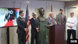 Conferencia de prensa Freedom House en Radio y Televisión Martí