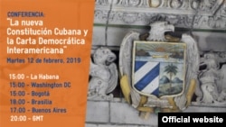 Evento en la OEA sobre los cambios a la Constitución en Cuba y la Carta Democrática Interamericana.