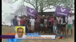 Representantes de Iglesia Católica visitan a cubanos varados en Panamá Representantes de Iglesia Católica visitan a cubanos varados en Panamá