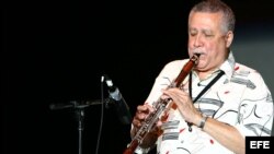 Paquito D' Rivera durante una presentacion en Miami, Florida