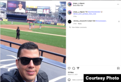 Jorge Javier Rodríguez Cabrera en Nueva York durante una de sus visitas como diplomático en 2021.