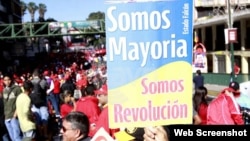 Pancartas en las calles de Venezuela.