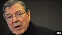 Fotografía de archivo del cardenal australiano George Pell .