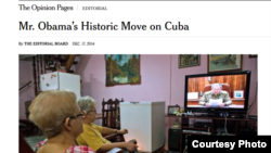 New York Times sobre relaciones Cuba y EE UU