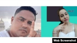 Esteban Rodríguez y Mary Karla Ares Gonzáles, periodistas independientes cubanos bajo arresto.