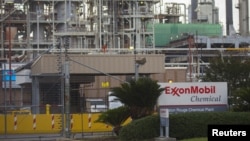 Una planta de Exxonmobil en Baton Rouge, Luisiana.