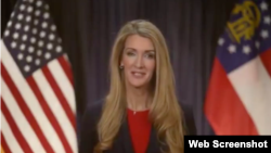 La senadora republicana Kelly Loeffler, derrotada en la segunda vuelta de las elecciones.