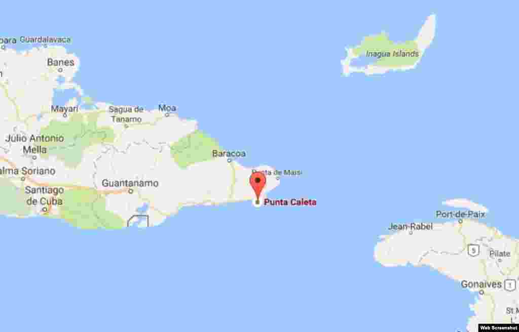Matthew entró a Cuba por Punta Caleta, en el municipio guantanamero de Maisí.