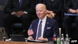 Presidente Joe Biden en la cumbre de OTAN sobre invasión rusa a Ucrania