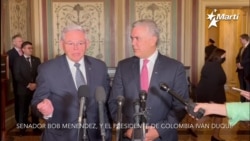 Senador Bob Menéndez y el presidente colombiano Iván Duque discutieron nuevo Proyecto de Ley Senador Bob Menéndez y el presidente colombiano Iván Duque discutieron nuevo Proyecto de Ley