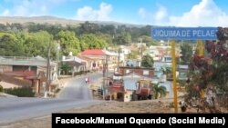 Foto de la entrada al poblado de Jíquima de Peláez, en Sancti Spíritus.