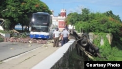 Un muerto y seis heridos por accidente en Matanzas (Hugo García, Facebook).