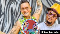 Odaymar Cuesta y Oliver Prendes: raperas, activistas por el feminismo negro, queer. Desde 1999 son Krudas Cubensi. Vivían en Cuba. Ahora en Austin, Texas.