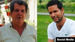 Los opositores Oswaldo Payá (izq.) y Harold Cepero.